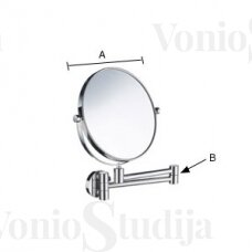 Kosmetinis veidrodis Smedbo Outline FK438