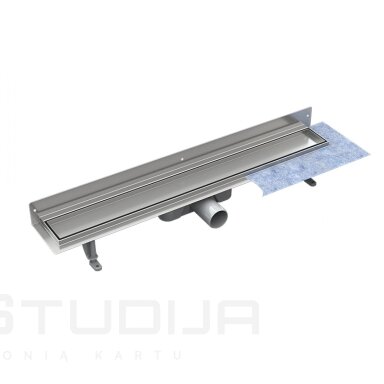 Dušo latakas Virgo Next Duo 90cm montuojamas prie sienos, vertikalus flanšas, sausas Dušo latakas Virgo Next Duo 90cm montuojamas prie sienos, vertikalus flanšas, sausas