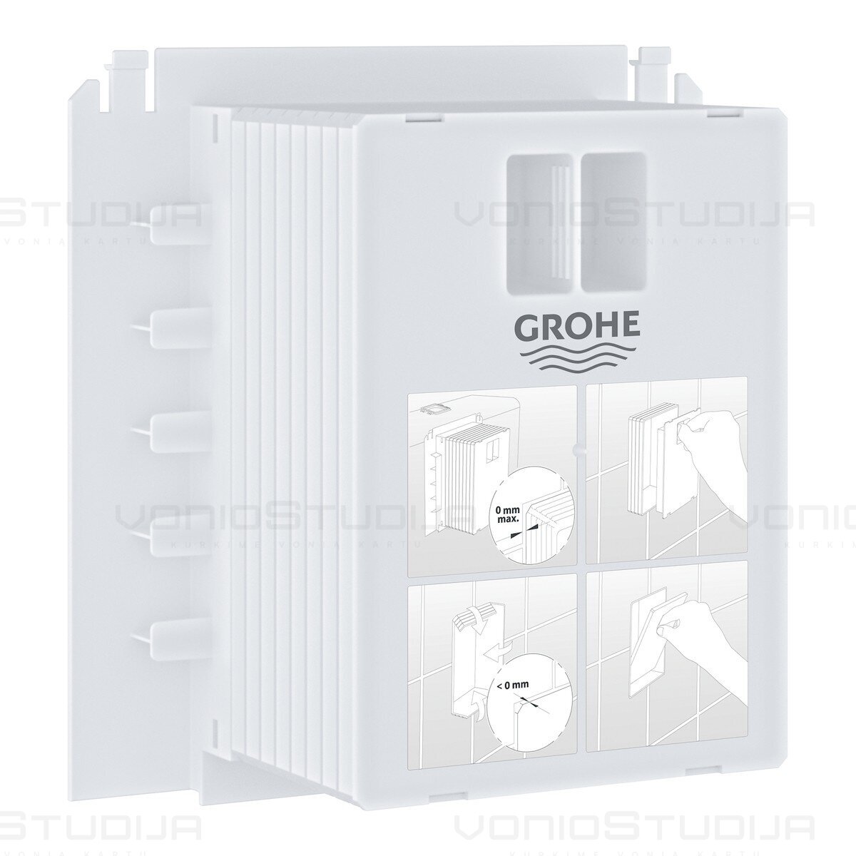 Grohe adapteris mažam nuleidimo mygtukui (S dydis) sumontuoti