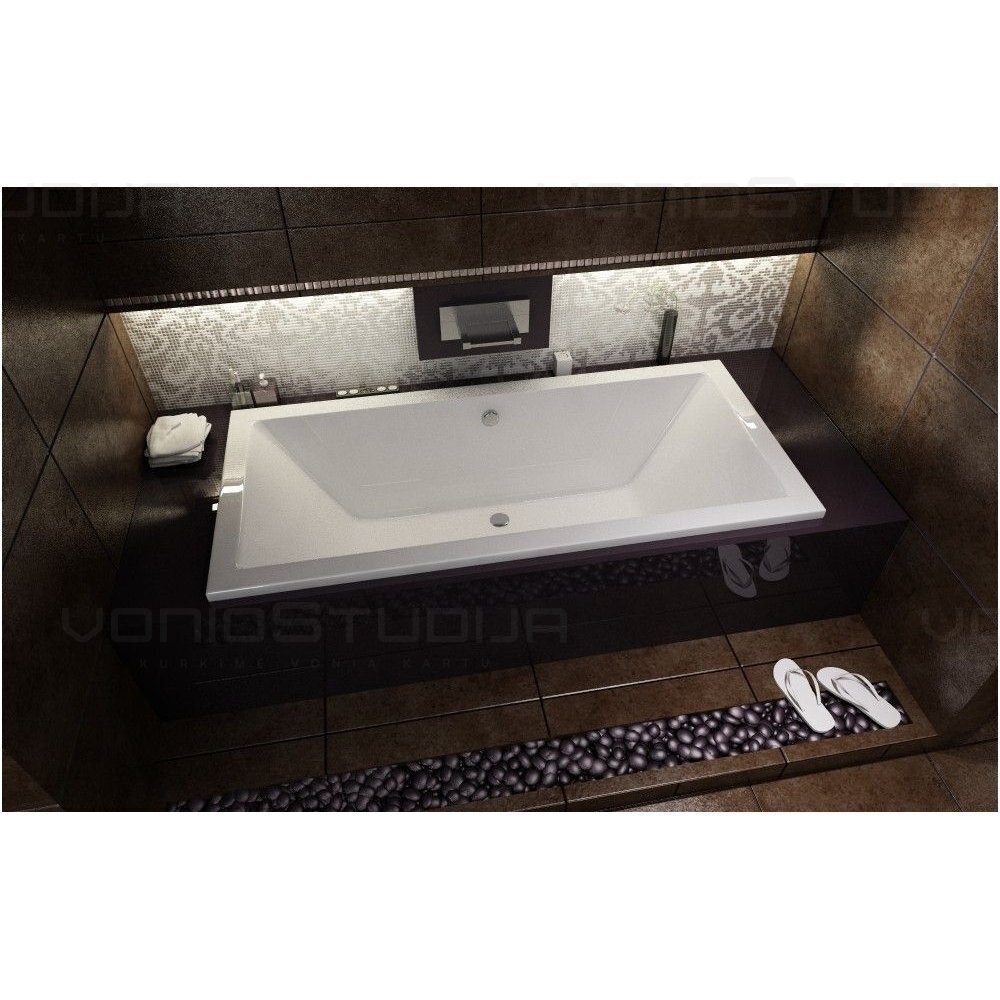 BESCO QUADRO akrilinė vonia 175X80cm su kojomis 2