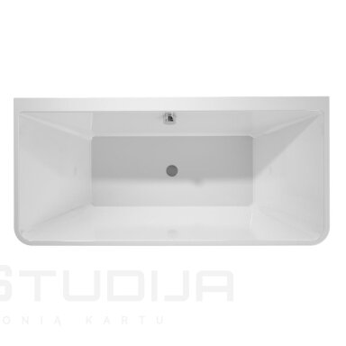 Akrilinė vonia Polysan LIBERTA D 170x78x60 cm balta