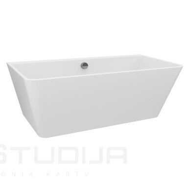Akrilinė vonia Polysan LIBERTA D 170x78x60 cm balta