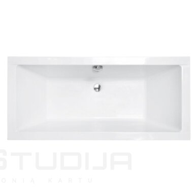 BESCO QUADRO akrilinė vonia 165x75cm su kojomis