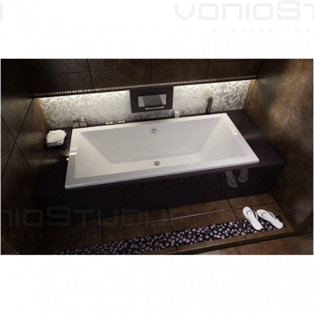 BESCO QUADRO akrilinė vonia 175X80cm su kojomis 2