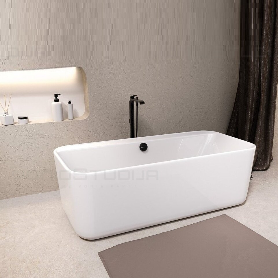 Akrilinė vonia Polysan ZARY 170x80x58 cm balta 3 Akrilinė vonia Polysan ZARY 170x80x58 cm balta 3