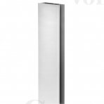 ALTIS LINE dušo kabinos praplatinimo profilis 10 mm juodas matinis