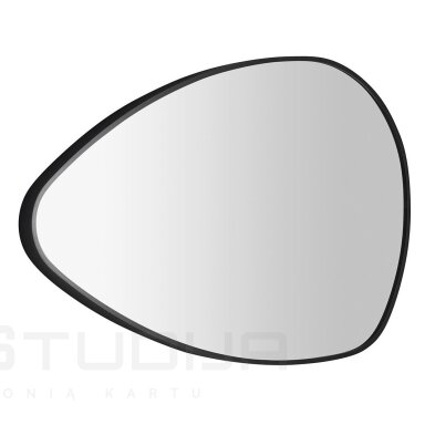 Veidrodis STEN 80x51 cm juodu aliuminiu rėmu