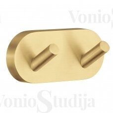Braižyto aukso spalvos dvigubas kabliukas SMEDBO HOME GOLD HV356