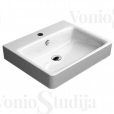 Balta matinė vonios spinetelė Sapho MEDIENA su praustuvu 60x50 cm