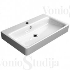 Balta matinė vonios spinetelė Sapho MEDIENA su praustuvu 80x50 cm