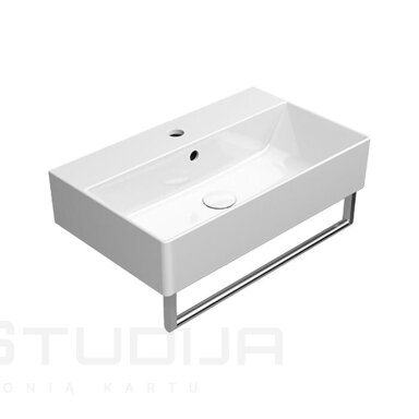 Baltas GSI Kube X praustuvas su EXTRAGLAZE® danga 60x37 cm Baltas GSI Kube X praustuvas su EXTRAGLAZE® danga 60x37 cm