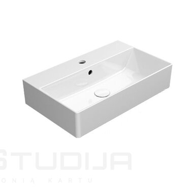 Baltas GSI Kube X praustuvas su EXTRAGLAZE® danga 60x37 cm Baltas GSI Kube X praustuvas su EXTRAGLAZE® danga 60x37 cm