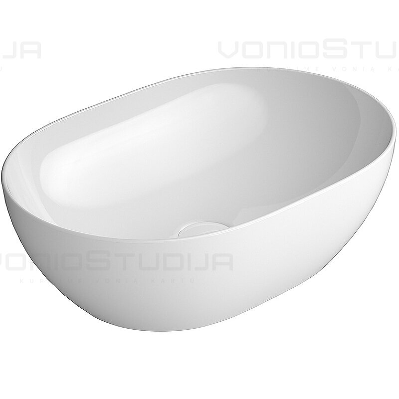 Baltas GSI Pura pastatomas praustuvas su EXTRAGLAZE® danga 50х35 сm Baltas GSI Pura pastatomas praustuvas su EXTRAGLAZE® danga 50х35 сm
