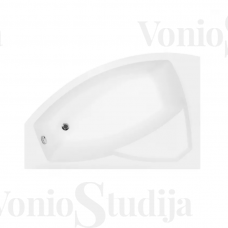 BESCO akrilinė vonia Rima 150cm su uždanga kairinė