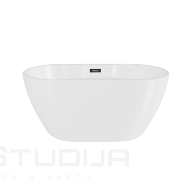 Besco Navia akrilinė vonia 140x75 cm su persipylimu grafito spalvos dangteliais Besco Navia akrilinė vonia 140x75 cm su persipylimu grafito spalvos dangteliais