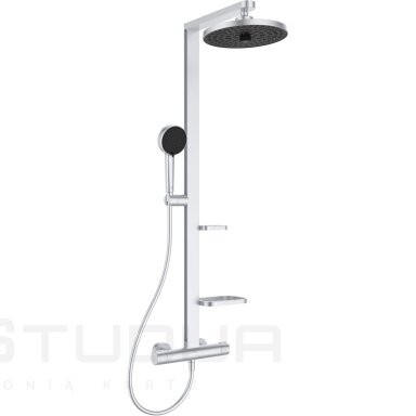 Ideal Standard ALU+ BD583SI termostatinė dušo sistema, sidabro matinė Ideal Standard ALU+ BD583SI termostatinė dušo sistema, sidabro matinė