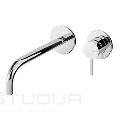 BRUMA Lusitano potinkinis praustuvo maišytuvas 17cm snapo ilgis, chromo spalvos