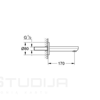 Grohe Eurosmart Cosmopolitan potinkinis snapas 13261000