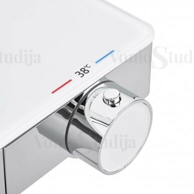 SAT SATSSTKP3F virštinkinė termostatinė vonios/dušo sistema chromo spalvos 9