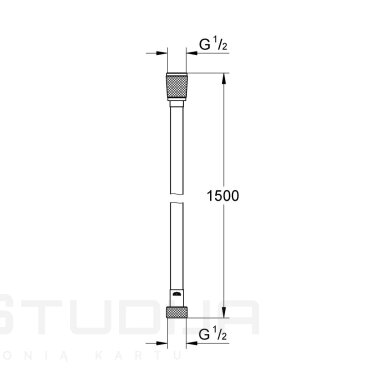 Grohe VitalioFlex Silver chromo spalvos dušo žarna 150 cm Grohe VitalioFlex Silver chromo spalvos dušo žarna 150 cm
