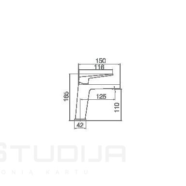 Baltos matinės spalvos spalvos praustuvo maišytuvas Imex Art Baltos matinės spalvos spalvos praustuvo maišytuvas Imex Art