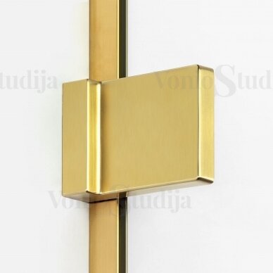 Dešininė vonios sienelė HOWEL braižyto aukso spalvos detalės 100cm 3