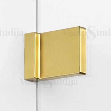 Dešininė vonios sienelė HOWEL braižyto aukso spalvos detalės 100cm 5