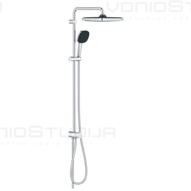 Grohe Vitalio Comfort 250 dušo stovas su lietaus galva chromo spalvos 1