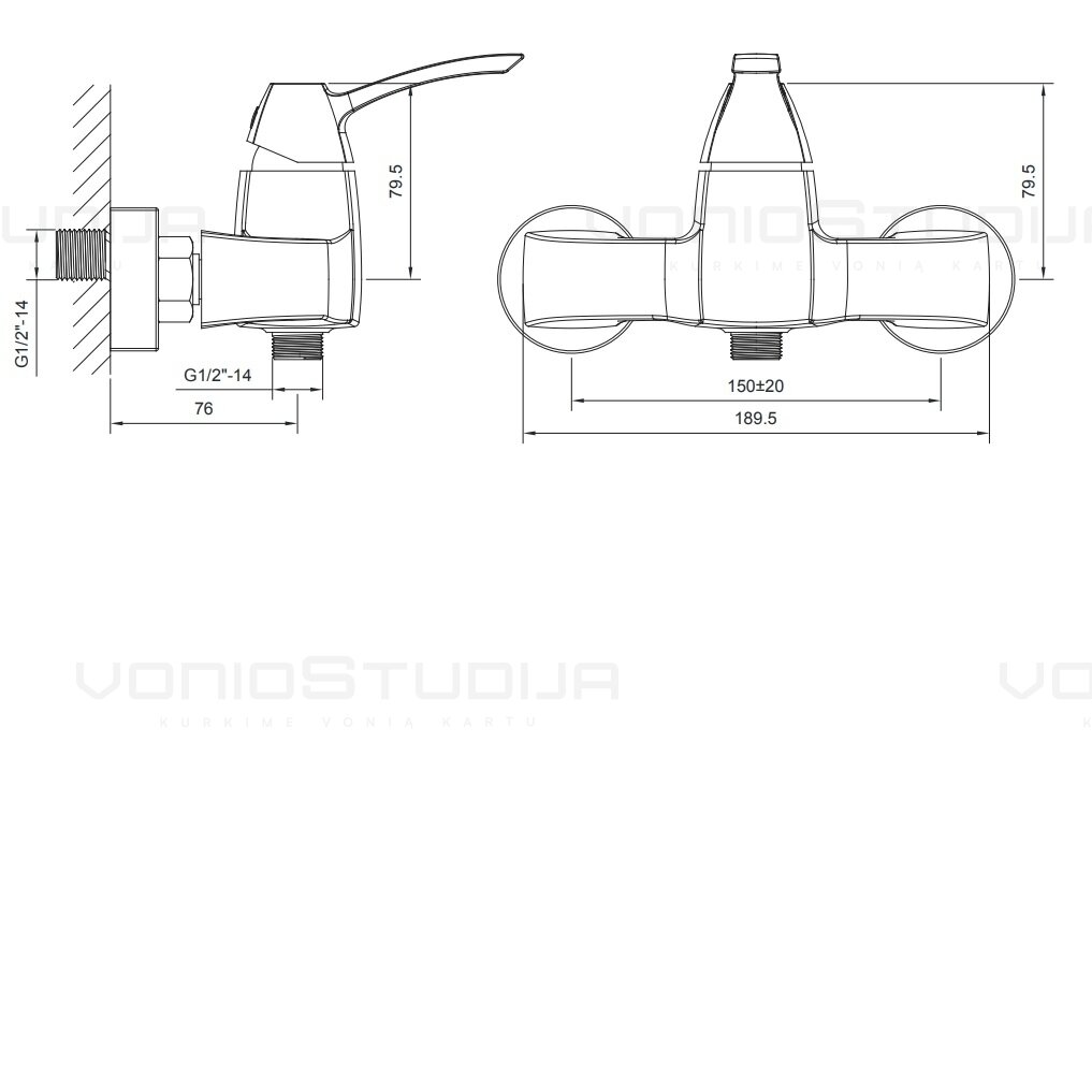 Dušo maišytuvas DREAMART DA011 5