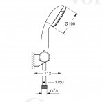 Dušo komplektas Grohe Tempesta II 27799001