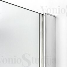 New Renoma durys į nišą 100x195 cm skaidrus stiklas kairiosios