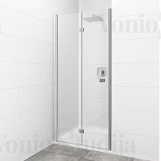 Sulankstomos dušo durys į nišą SAT SK 80 cm chromo spalvos