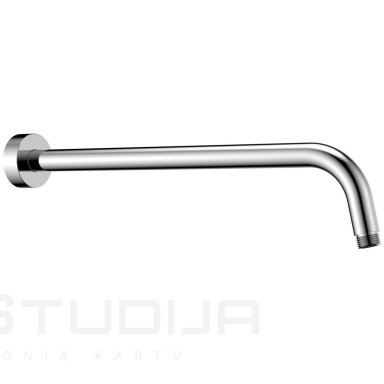 Dušo galvos laikiklis chromo spalvos 40 cm BR401 Dušo galvos laikiklis chromo spalvos 40 cm BR401