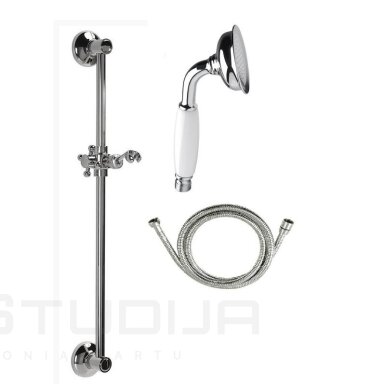 Dušo stovelis 67cm Antea su dušeliu, žarna, chromuotas Dušo stovelis 67cm Antea su dušeliu, žarna, chromuotas