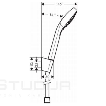 Dušo komplektas Hansgrohe Croma Select S 2 Dušo komplektas Hansgrohe Croma Select S 2