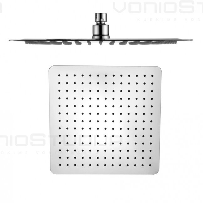 Lietaus dušo galva Sapho Inox chromo spalvos, kvadratinės formos Lietaus dušo galva Sapho Inox chromo spalvos, kvadratinės formos