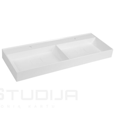 Dvigubas praustuvas Sapho GODIVA, lieto akmens 119x44cm Dvigubas praustuvas Sapho GODIVA, lieto akmens 119x44cm