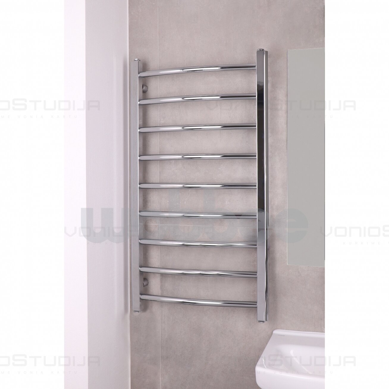 Rankšluosčių džiovintuvas WOBBEE BRYMBO 50x90cm chromo spalvos 1 Rankšluosčių džiovintuvas WOBBEE BRYMBO 50x90cm chromo spalvos 1