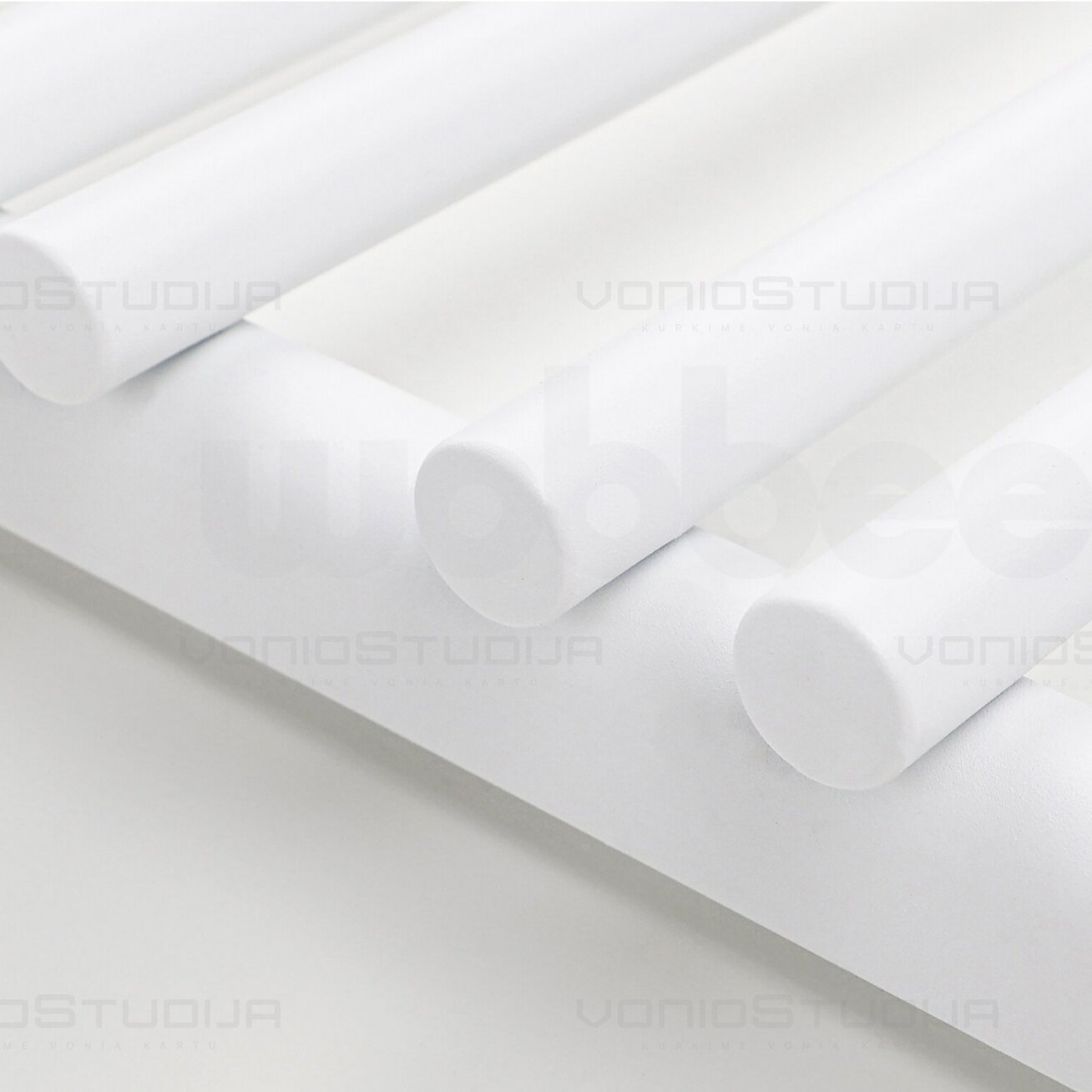 Elektrinis rankšluosčių džiovintuvas WOBBEE YORK WHITE 50x100cm, kairinis su spiraliniu laidu 3