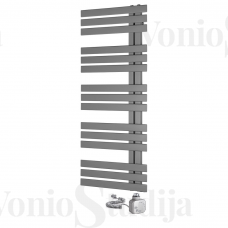 Elektrinis rankšluosčių džiovintuvas Silvana 50x124cm, pilkas, dešininis