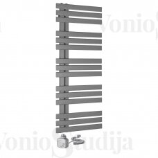 Elektrinis rankšluosčių džiovintuvas Silvana 50x124cm, pilkas, kairinis