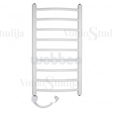 Elektrinis rankšluosčių džiovintuvas WOBBEE BRYMBO WHITE 50x90cm, kairinis