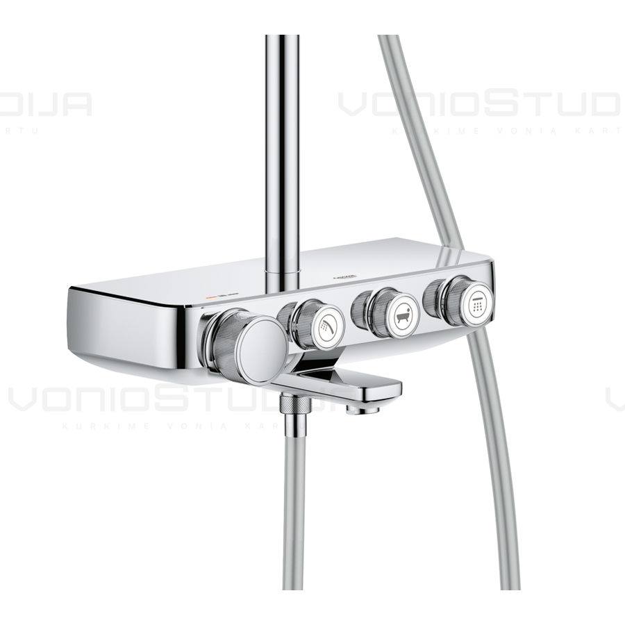 Euphoria SmartControl 260 mono dušo sistema su termostatiniu dušo maišytuvu 26510000 2 Euphoria SmartControl 260 mono dušo sistema su termostatiniu dušo maišytuvu 26510000 2