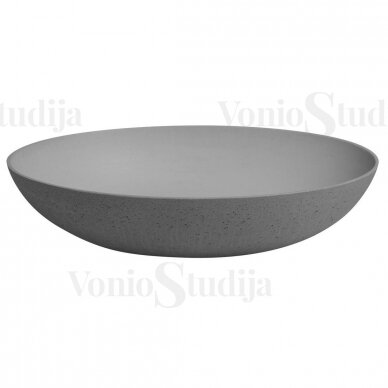 FORMIGO betoninis pastatomas praustuvas 60x14,5x40 cm pilkos spalvos 2