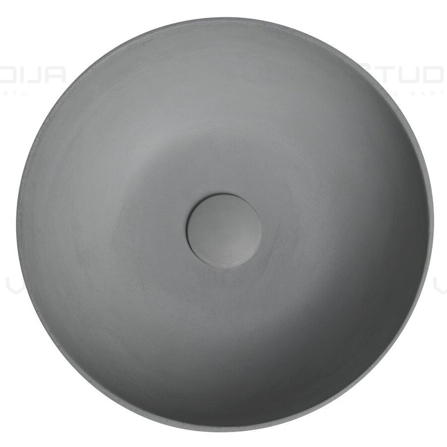 FORMIGO betoninis pastatomas praustuvas 39 cm pilkos matinės spalvos 3