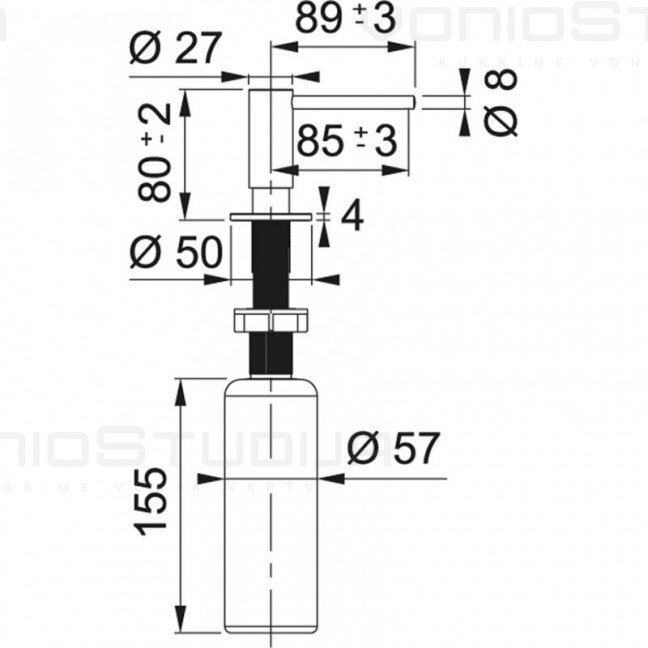 Franke Atlas dozatorius vario spalvos 1