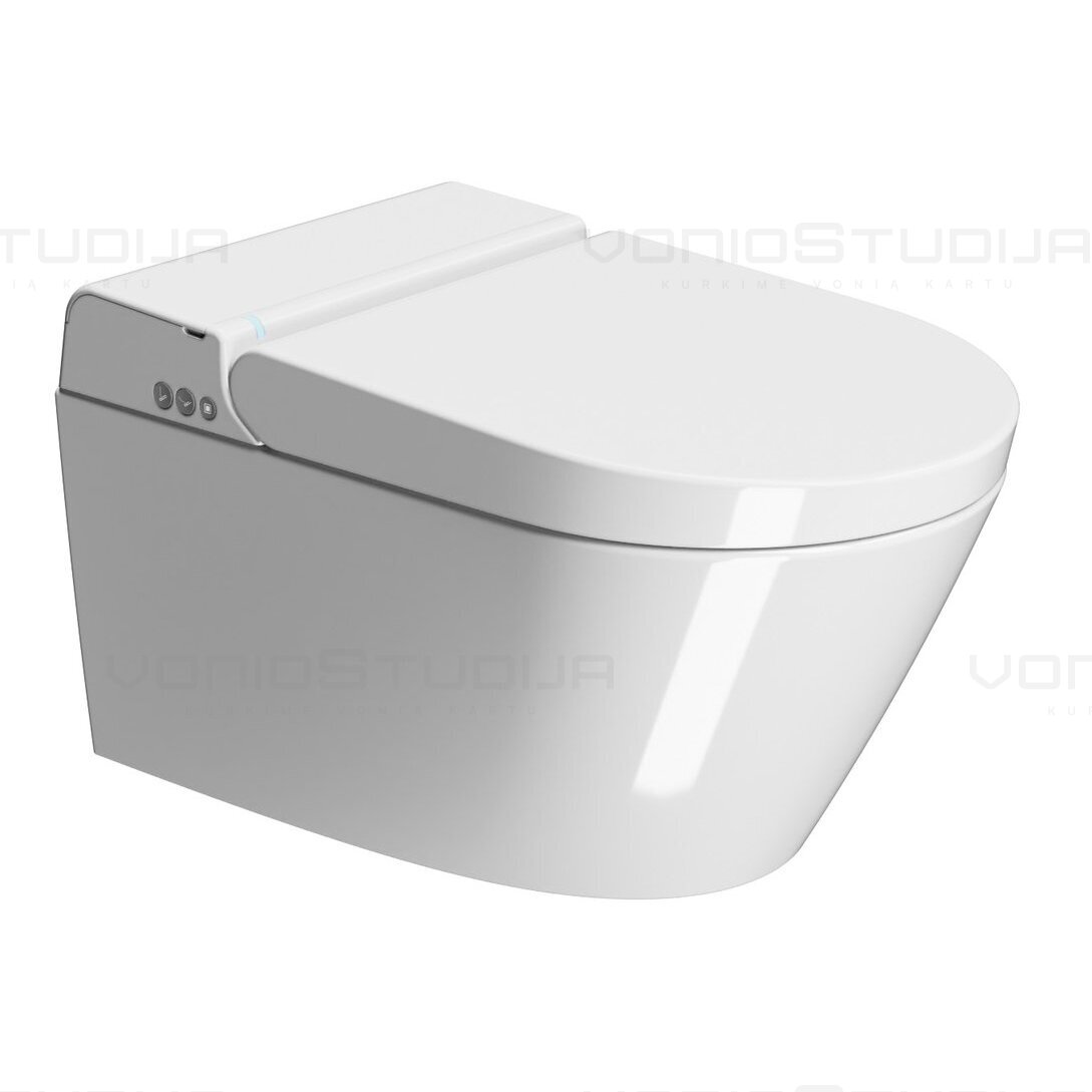 GSI WClean Swirlflush® išmanus pakabinamas klozetas 7418K11su apiplovimo funkcija, baltas blizgus