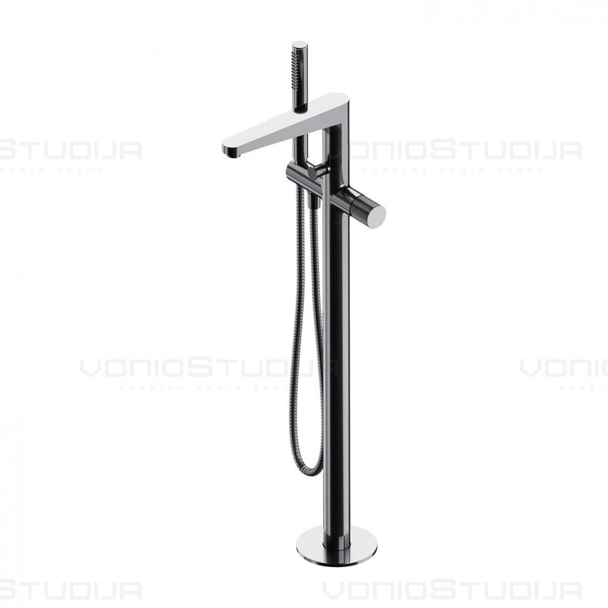 Maišytuvas iš grindų voniai Omnires Contour CT8033CR Maišytuvas iš grindų voniai Omnires Contour CT8033CR