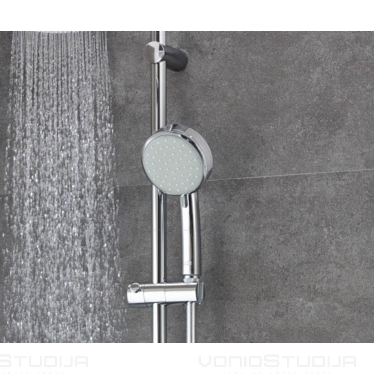 GROHE termostatinė virštinkinė dušo sistema New Tempesta Cosmopolitan chromo spalvos 4 GROHE termostatinė virštinkinė dušo sistema New Tempesta Cosmopolitan chromo spalvos 4