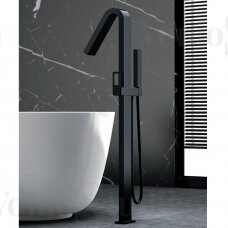 Grindinis maišytuvas voniai IMEX Suecia juodos matinės spalvos